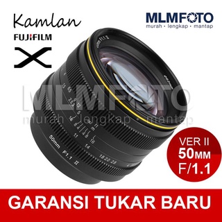 Kamlan 50 mm F/1.1 II FUJI X-MOUNT FUJIFILM X MOUNT lente de fijación sin espejo