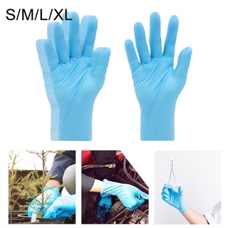 [brbaosity2] 50Pairs Universal Kitchen Household Strong Nitrile Disposable Gloves Powder Free Soft Beauty Hair Dye Glove for Home