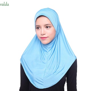 VALDA Wrap Muslim Scarf Islamic Turban Cap Muslim Turban Women Cap Headband Headwrap Muslim hijab Stretch Woman Ice silk Turban/Multicolor