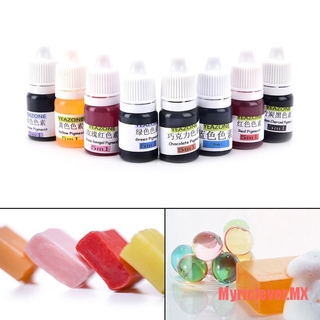 [clever] 5ml tinte de jabón hecho a mano pigmentos líquido colorante kit de herramientas materiales seguros DIY