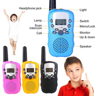Mini Walkie Talkie para niños T388 Uhf radio bidireccional