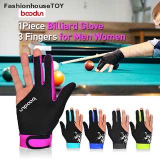 fashionhousetoy lycra guantes de billar de tres dedos guantes de billar se adapta a la mano izquierda y derecha venta caliente