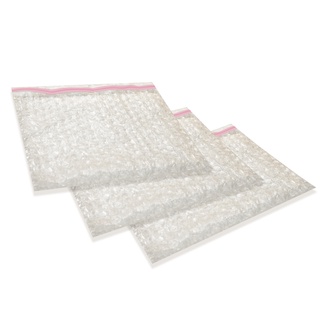 Bolsas de poli burbuja plastica 15x15 cms con solapa y cinta resellable para embalaje (3)