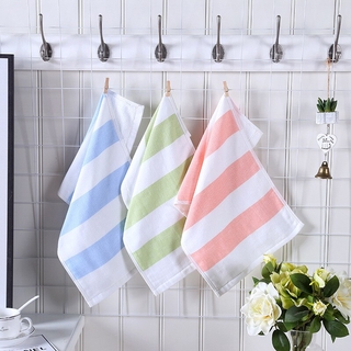 25x50cm 100% algodón color azúcar rayas hogar baño suave absorbente niños pequeña mano toalla cara