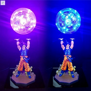 Dragon Ball lámpara Goku fuerza bombas Luminaria lámpara de escritorio luces decorativas niños LED luz de noche para dormitorio