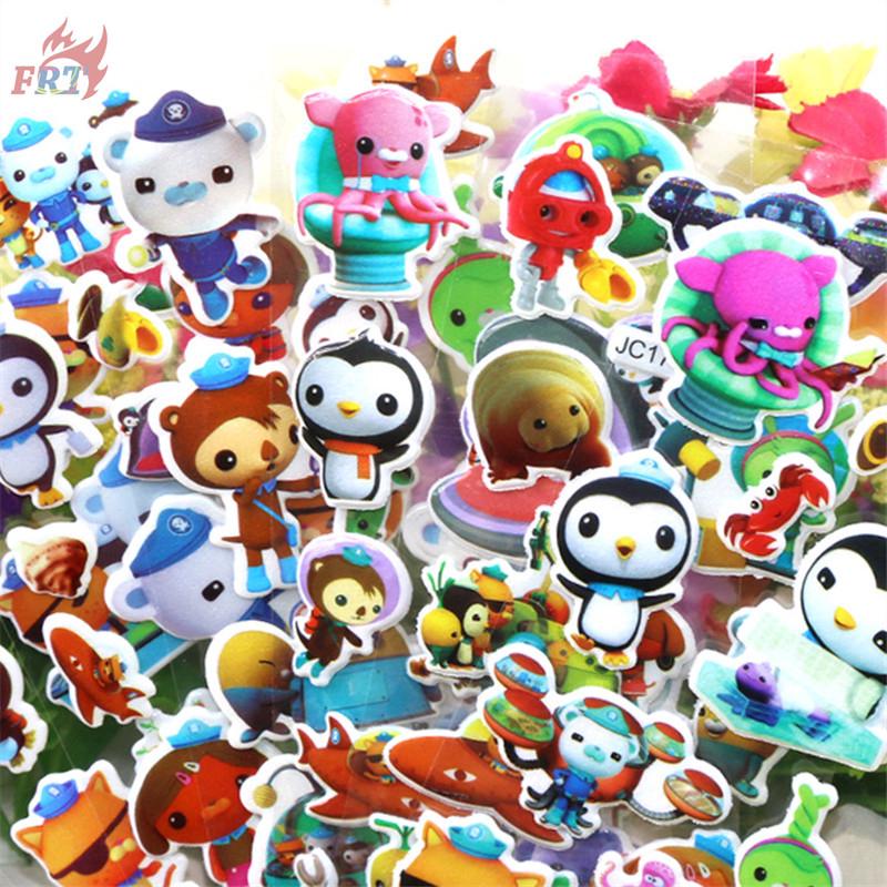 ▶ los octonautas◀ 1 hoja 3D Puffy burbuja pegatinas de dibujos animados DIY juguetes pegatinas