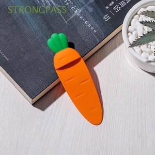 STRONGPASS Kawaii Marcas de libro estéreo 3D Lindo Material de oficina Marcador de zanahoria Bricolaje Creativo Silicona Niños Para niños Regalo Suministros escolares/Multicolor