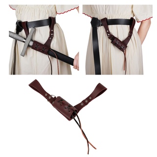 medieval renacimiento espada cinturón rana cinturón cuero rana espada disfraz accesorio espada rana titular de la espada del caballero espada