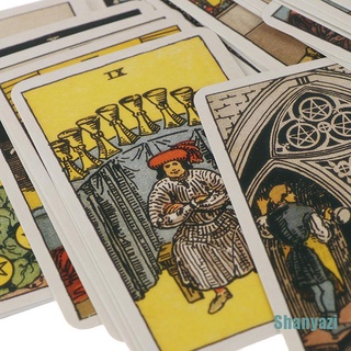 [shanyazi] 1 caja mágica smith cartas de tarot edición misteriosa tarot juego de mesa 78 cartas (2)