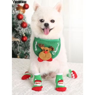 yuewende transpirable gatito calcetines cortos mascotas perros gatos calcetines cortos todo-partido para navidad (6)