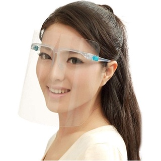 Careta protectora facial con soporte tipo lentes