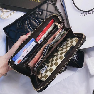European and American popular brands French/Paris classic quilted leather soft bag explosion-proof and anti-skid general type. Coin purse. Card case. Mobile phone case. Clutch Suitable for iPhone 12.12pro. 12proMax Samsung model. Huawei model. (2)