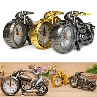 Reloj de cuarzo con forma de motocicleta creativo reloj despertador Time Keeper decoración de escritorio