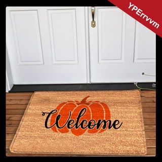 [venta caliente] alfombra de calabaza de halloween manta de bienvenida puerta delantera decoraciones decoración de halloween antideslizante interior al aire libre alfombra de entrada
