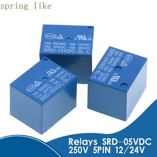 SPRING_LIKE Práctico Relés de potencia Funcional SRD-03VDC-SL-C Módulo de relés SRD-09VDC-SL-C SRD-12VDC-SL-C SRD-05VDC-SL-C 10 A 3 V 5 V 6 V 9 V 12 V 24 V 48 V SRD-06VDC-SL-C Electrónica inteligente
