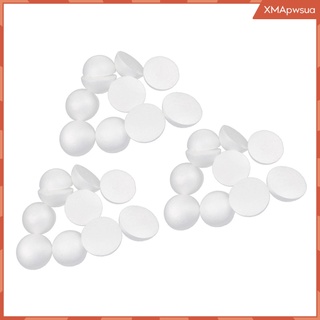 [xmapwsua] 30Pcs Half Foam Balls - Smooth Round Polystyrene Foam Balls, Semicircle Foam, Hollow Half Balls, Foam Balls for Craft,