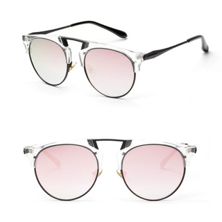 Trendy Fashion Style Retro Colorful Reflective Sunglasses Eyewear