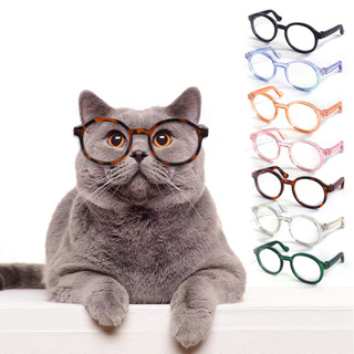 Divertido gato Mi gafas de plástico productos para mascotas precioso Vintage gato gafas de sol reflejo ojo desgaste gafas mascota personalidad gafas