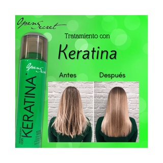 Shampoo + Tratamiento Reparador Keratina Open Secret 300ml (3)