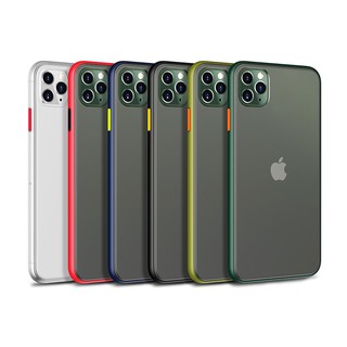 [listo stock] iphone 11 pro 6s 6 7 8 plus x xs max xr funda mate transparente minimalista cubierta iphone carcasa a prueba de golpes