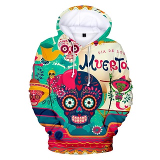 New Day Of The Dead Hoodies Personality Printed Sweatshirt Streetwear Day Of The Dead Pullovers (3)