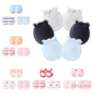 foxyy 3 pares/set guantes de bebé 0-6 meses recién nacido bebé anti-grietas guantes de pie cubierta delgada nueva