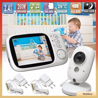 COD Infant Wireless Baby Radio Babysitter Digital Video Baby Monitor Audio Night Vision Temperature Display Thermometer Reddoor