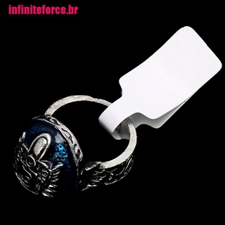 50/100pzas Etiquetas De precio en blanco Para collar/anillo/Etiquetas De Papel (2)