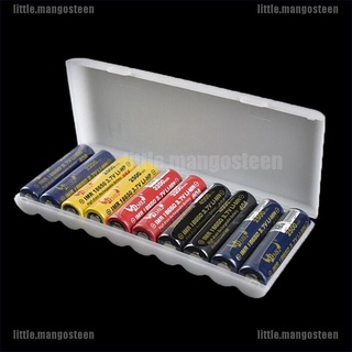 [Mango] caja de almacenamiento portátil de plástico para batería, 10 unidades, 18650 baterías