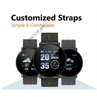（HOT SALE）119Plus Smart Watch Heart Rate Smart Bracelet High-definition Touch-Screen IP67#fhstebcv#smart watch