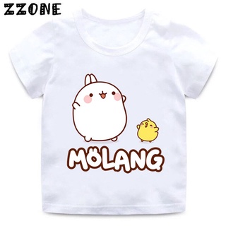 Camiseta Con Estampado Molang Y Piupiu De Dibujos Animados Para Niños Lindo Conejo Bunny Ropa Divertida Bebé Verano (1)