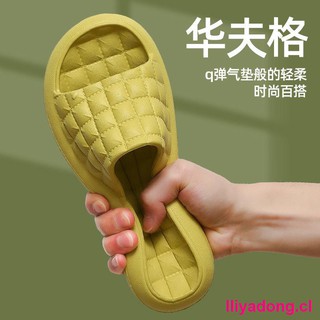 ✟ Zapatillas Mujer Verano Casa Antideslizante Fondo Grueso Parejas Interior Suave Desodorante Baño Silencio Sandalias Y Hombres