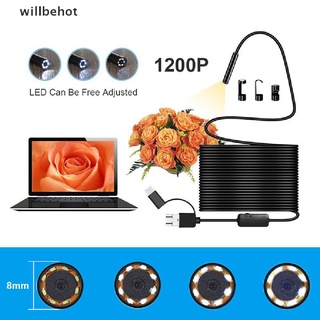 [Willbehot] Cámara HD 3 En 1 USB Tipo C Endoscopio Inspección 5.5/7/8 Mm IP68 [Caliente] (6)