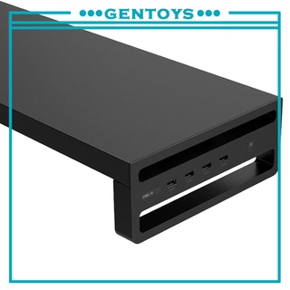 [gentoys] metal portátil pc monitor escritorio soporte elevador mesa organizador resistente
