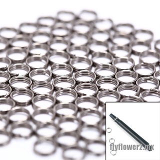 【FLY】 100Pcs/lot Professional Silver Dart Shaft Stainless Steel Rings for Darts Shaft