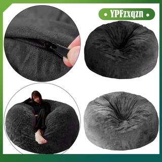 6ft Bean Bed Bag Cover Sofa Cover Home Kids Room Decoration Furniture Protector Solid Washable Chair Slipcover Without