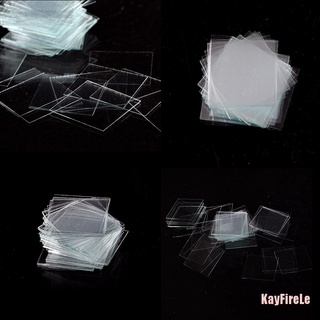 Kayfirele 100 piezas Micro Cover Slips 18x18mm - microscopio Slide Covers