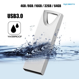 【Sycamore】 4/8/16/32/64GB Portable Metal Waterproof USB 3.0 Flash Drive U Disk Memory Stick