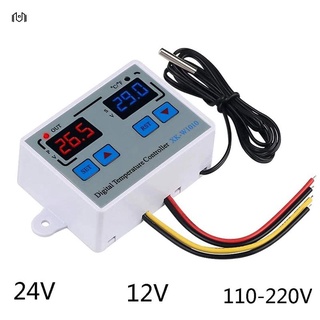 termostato led digital controlador de temperatura c/f para incubadora led relé 10a calentador xk-w1010 110-220v