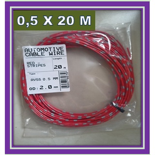 0.5 Cable rojo estrella/cobre 0.5 Cable para coche y motocicleta Cable/Cable de coche eléctrico