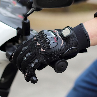 Guantes de dedos completos para motocicleta para hombre, manoplas cómodas, transpirables, antideslizantes, resistentes a