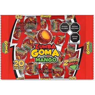 ZUMBA GOMA DE MANGO 20 piezas
