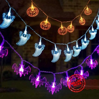 halloween 10led. cadena de luz decorativa calabaza fantasma murciélago T8O5