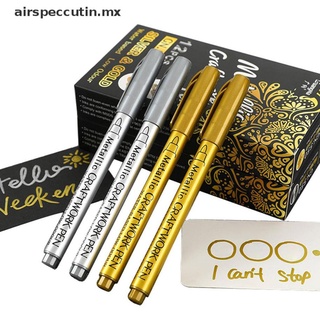 【airspeccutin】 Metallic Marker Paint Pen Non-toxic Permanent Marker Pen DIY Art Marker [MX]