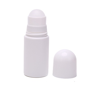 [Glowing] 10pcs 50 ml plástico blanco rollo en botellas para aceites esenciales reutilizables a prueba de fugas brillantebrightlycool (5)