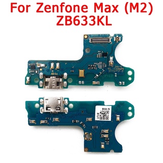 puerto de carga usb original para asus zenfone max m2 zb633kl placa de carga pcb dock placa conector flex piezas de repuesto