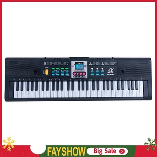 [fay] Teclado electrónico Piano Digital con 61 Teclas/juguete Musical Infantil con micrófono