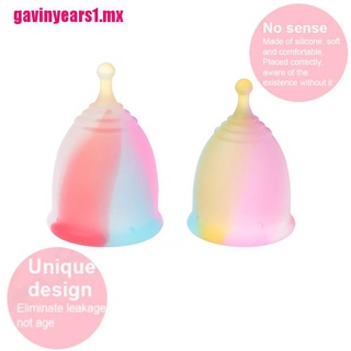 [gvmx]Menstrual Cup with Ring Medical Grade Soft Silicone Feminine Hygiene Reusabl