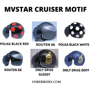 Casco RETRO/MVSTAR CRUISER MOTIF casco/casco RETRO/casco BOGO