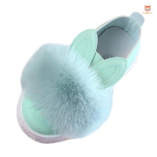 Niños niños niña zapatos orejas de conejo zapatillas de deporte antideslizante transpirable moda para fiesta (2)